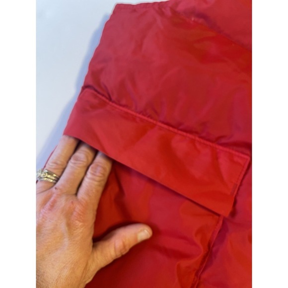 Woolrich Unisex Med Vintage 60's Puffer Down Vest  Red Snap Outdoor Casual - Picture 5 of 7